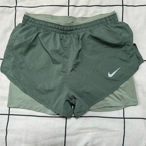 Nike Army Green Running Shorts